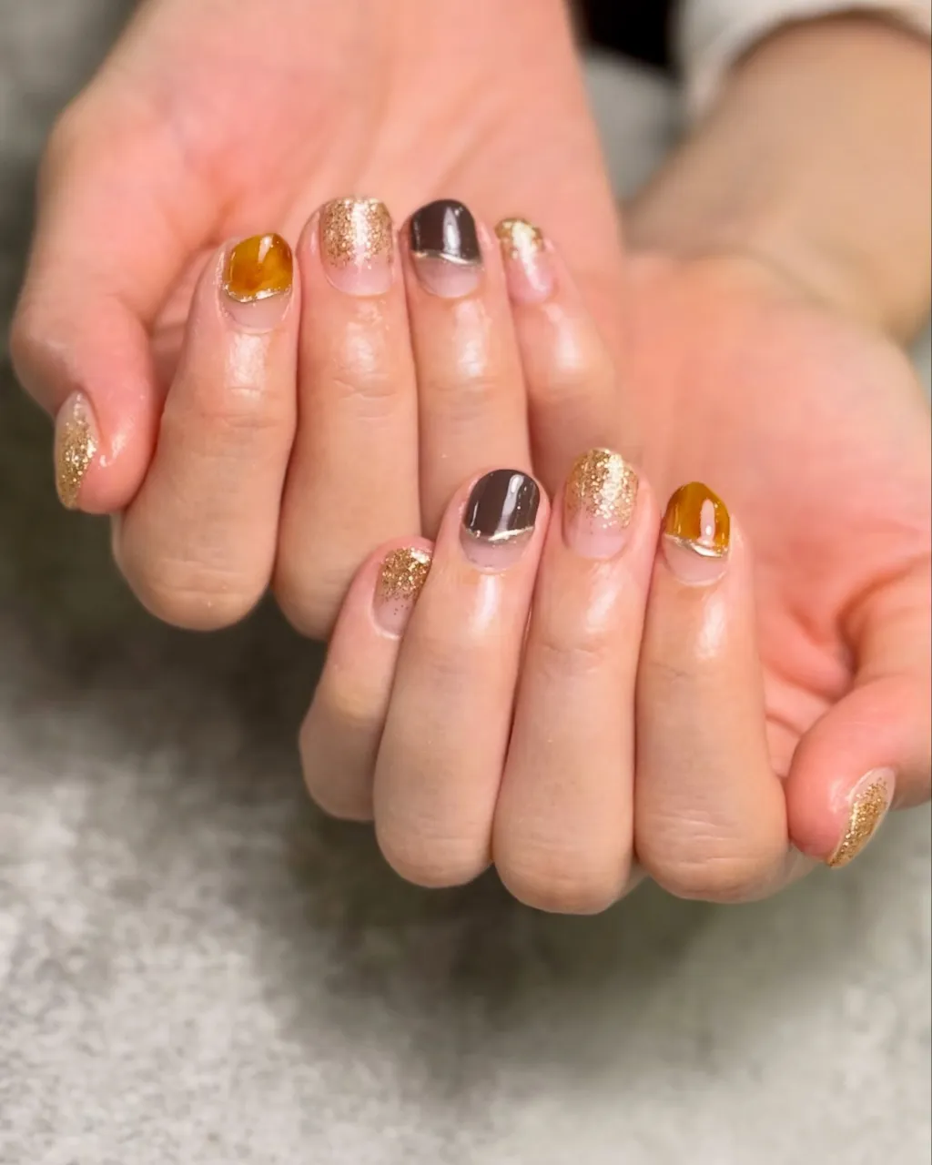 ✨ 秋冬にぴったりな大人ニュアンスネイル🍂